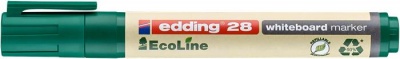 Tábla- és flipchart marker, 1,5-3 mm, kúpos, EDDING "28 Ecoline", zöld