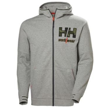 Helly Hansen Kensington cipzáras, kapucnis pulóver, Grey-Melange